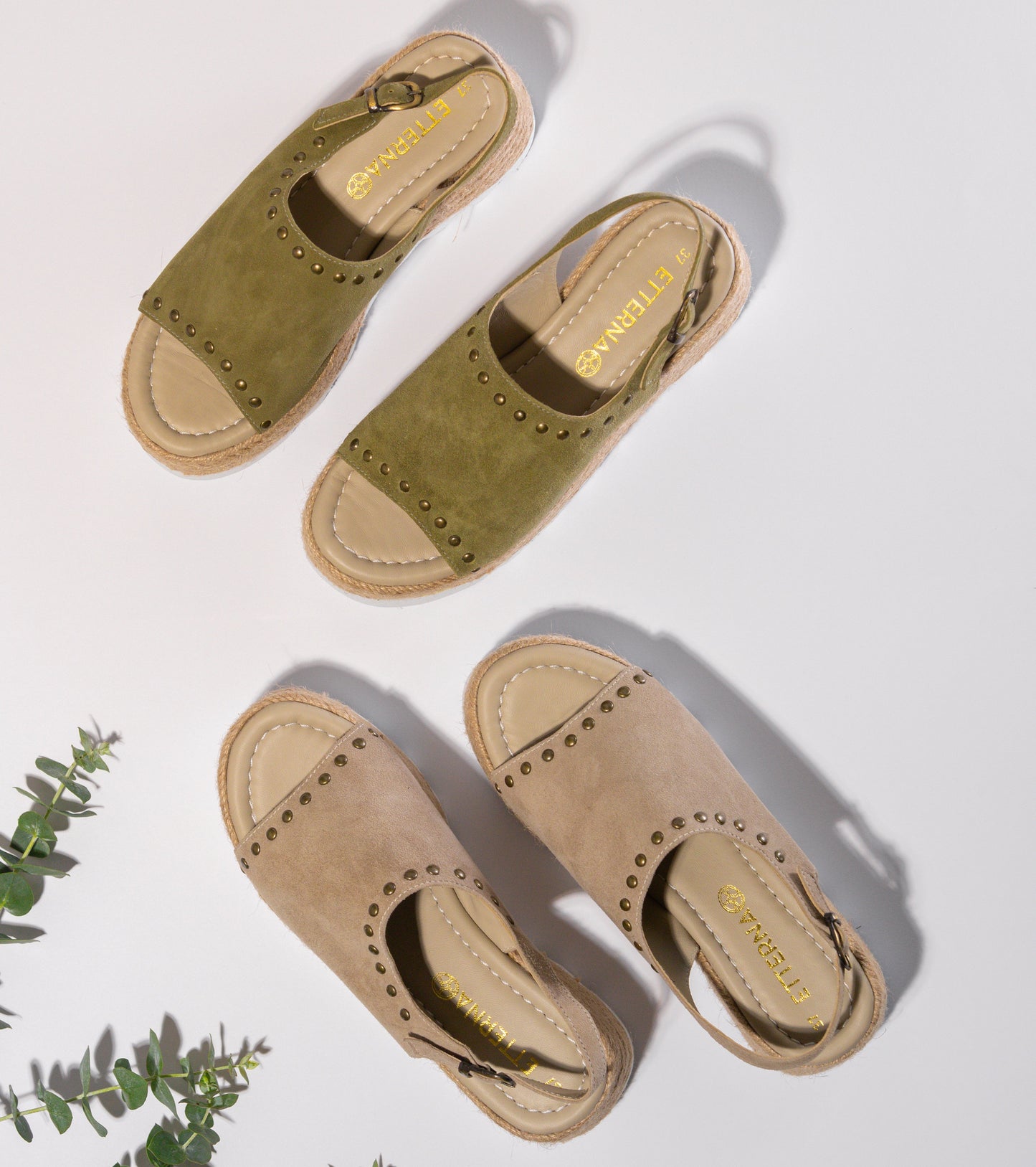 ALPARGATAS ELBA GAMUZA | OLIVO