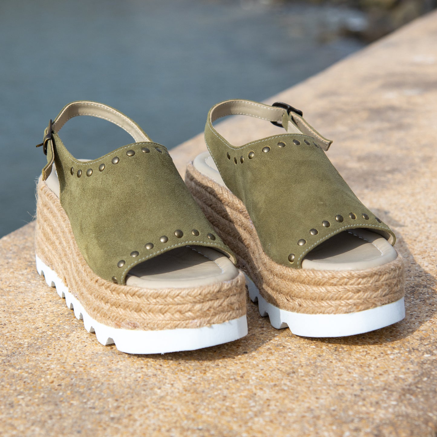 ALPARGATAS ELBA GAMUZA | OLIVO