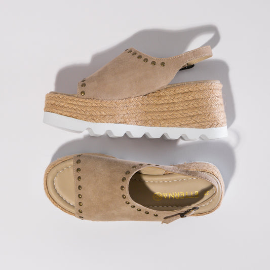 ALPARGATAS ELBA GAMUZA | ARENA