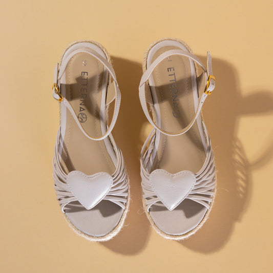 ALPARGATAS EMMA CORAZON | OFF WHITE