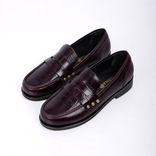 Mocasín Delfina | Guinda